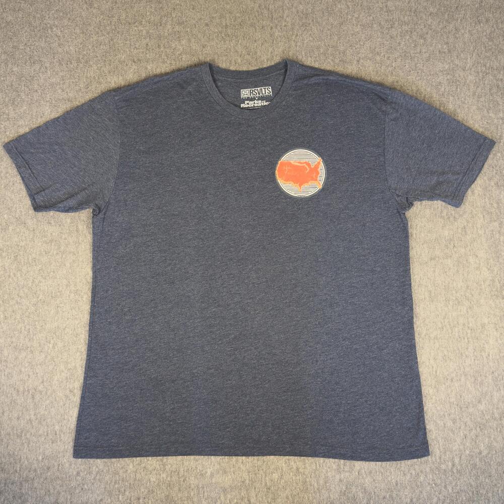 RSVLTS Parks And Recreation Shirt Mens 3XL Blue Ron Swanson Tee T-Shirt